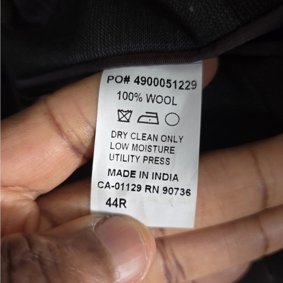 Lauren Ralph Lauren Sports Coat Men 44R Gray 100% Wool 2button Pinstripe Career - Picture 8 of 12